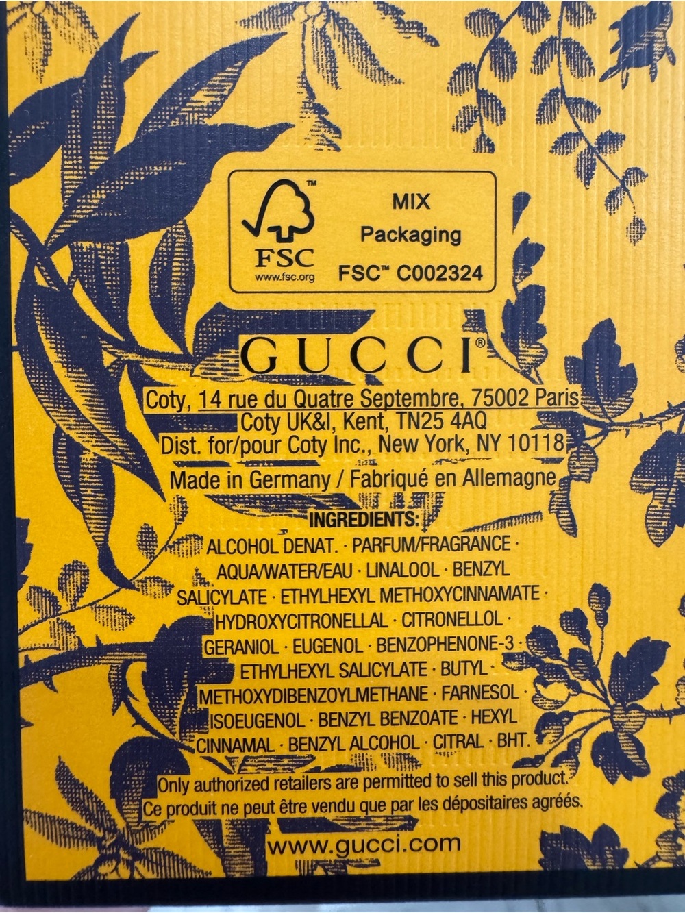 Gucci Bloom Profumo Di Fiori
Yellow Floral Box and Bottle 3.3 Fl Oz
100ml NIB - Picture 5 of 7